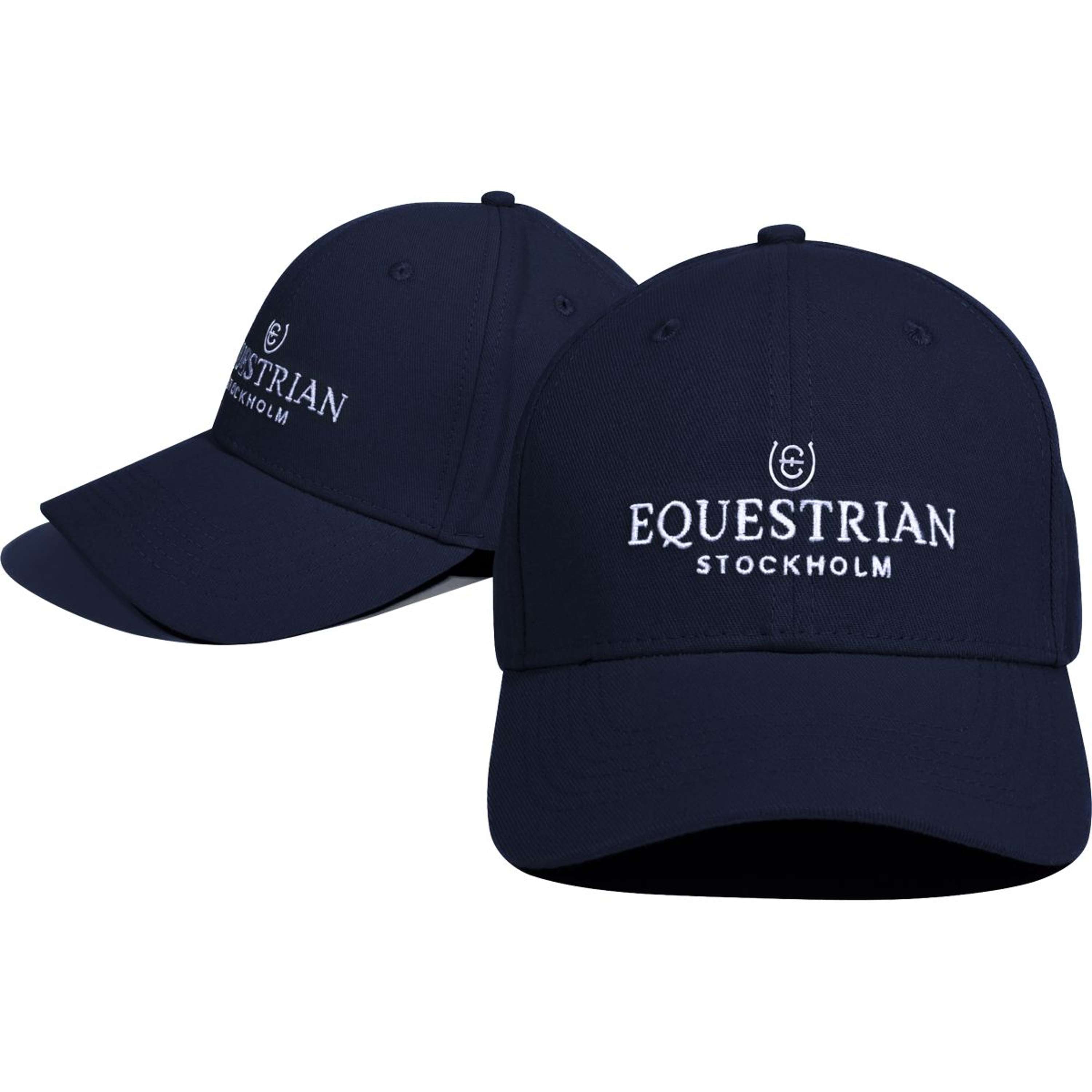 Equestrian Stockholm Cap Logo Navy/White
