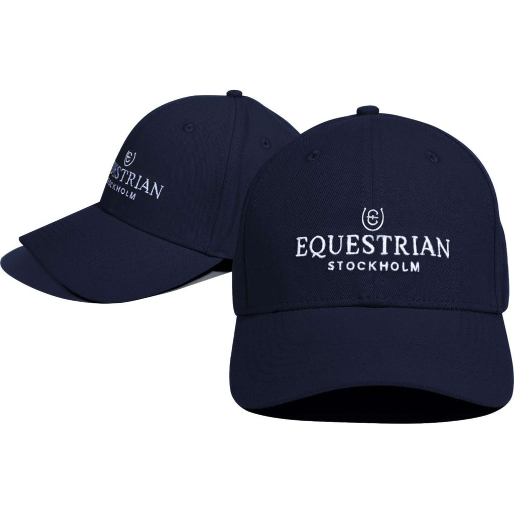 Equestrian Stockholm Cap Logo Navy/White