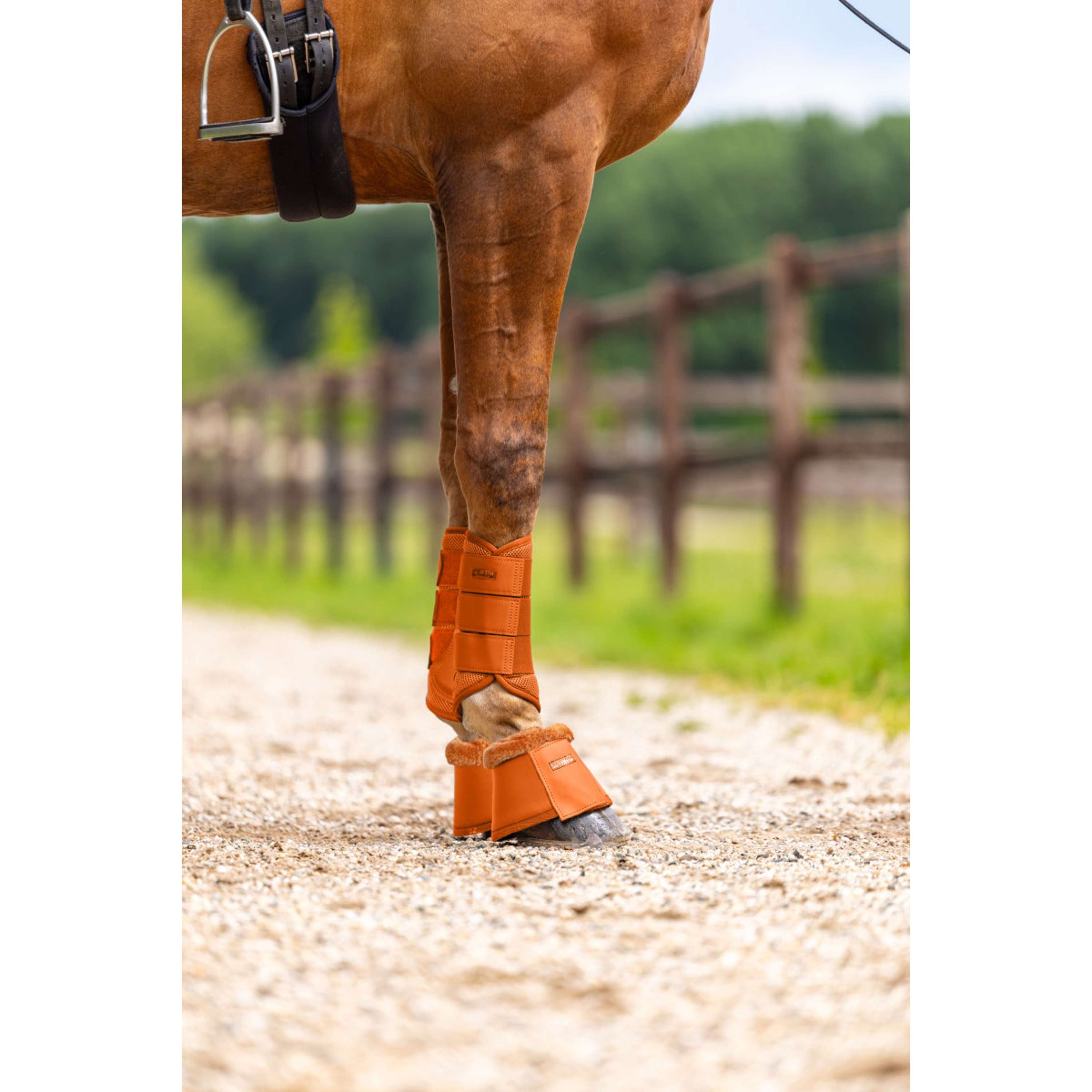 Equestrian Stockholm Bell Boots Chestnut
