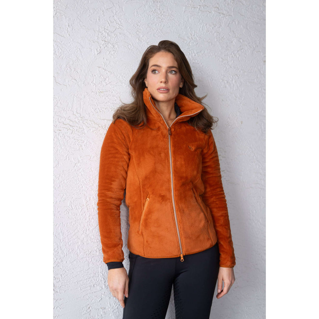 Equestrian Stockholm Fleece Jacket Velvet Chestnut