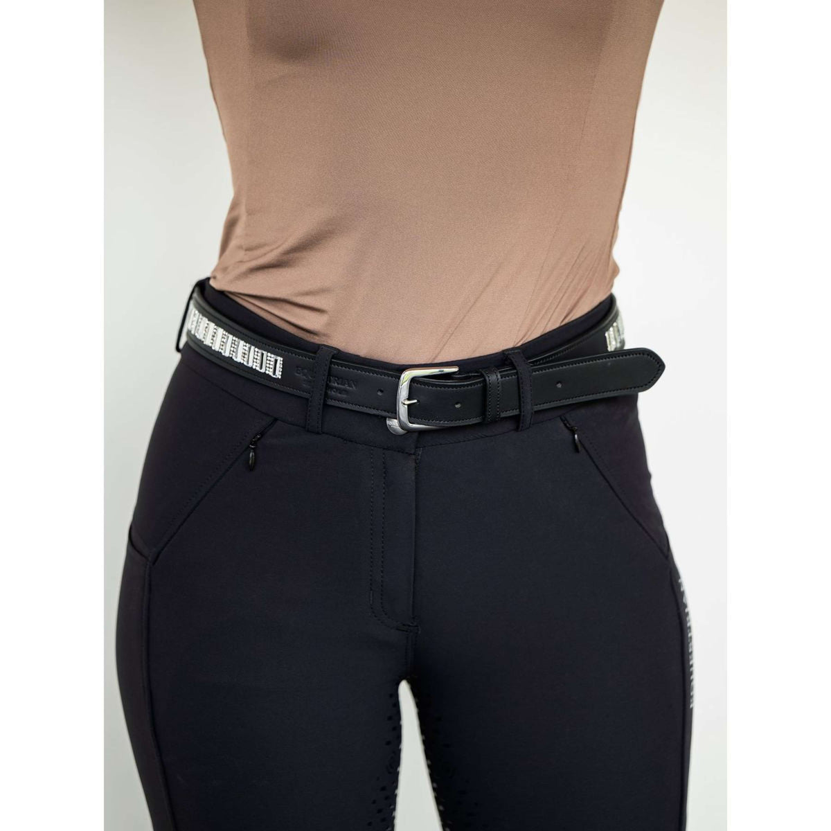 Equestrian Stockholm Belt Contest Black