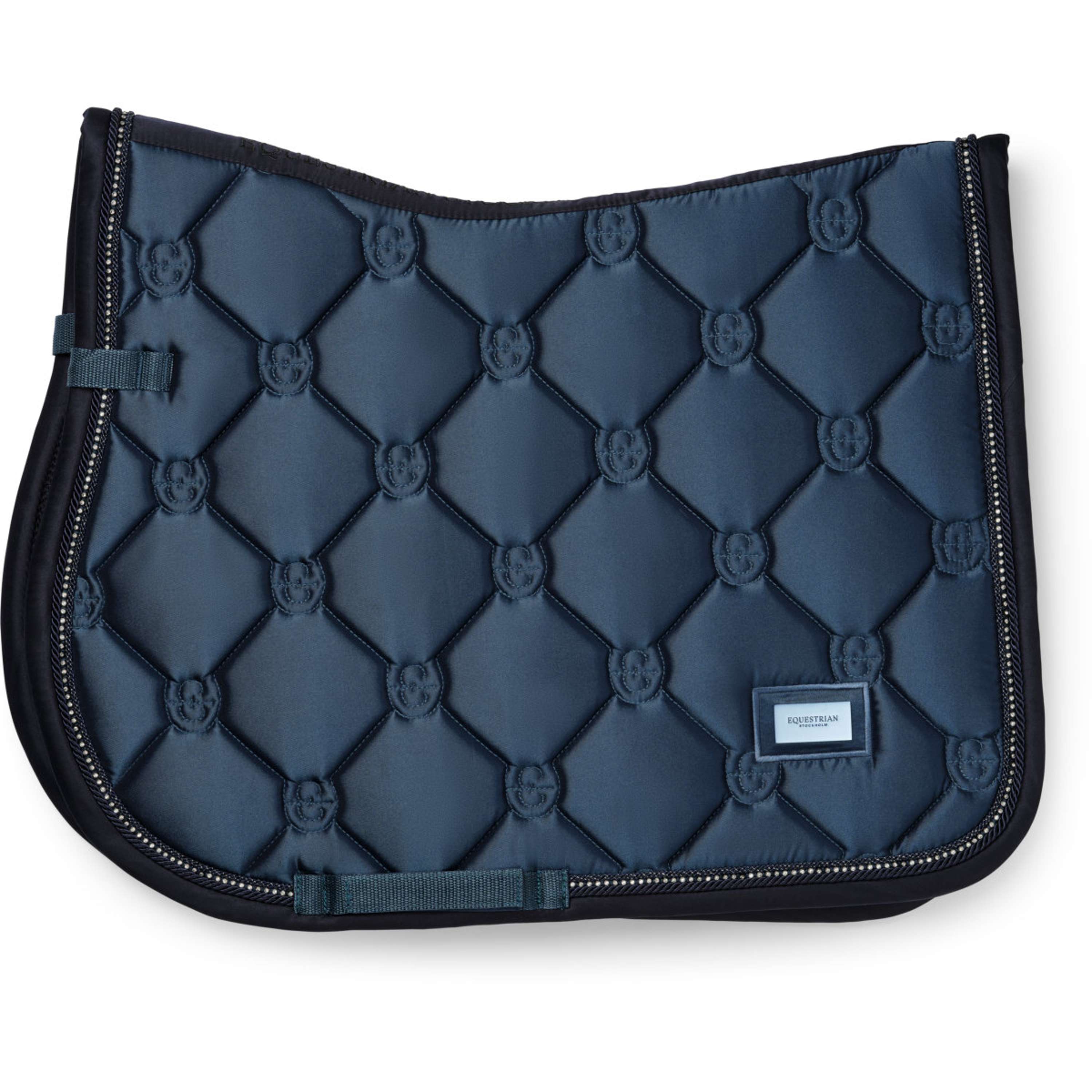 Equestrian Stockholm Saddlepad Crystal Shine Jumping Blue Meadow
