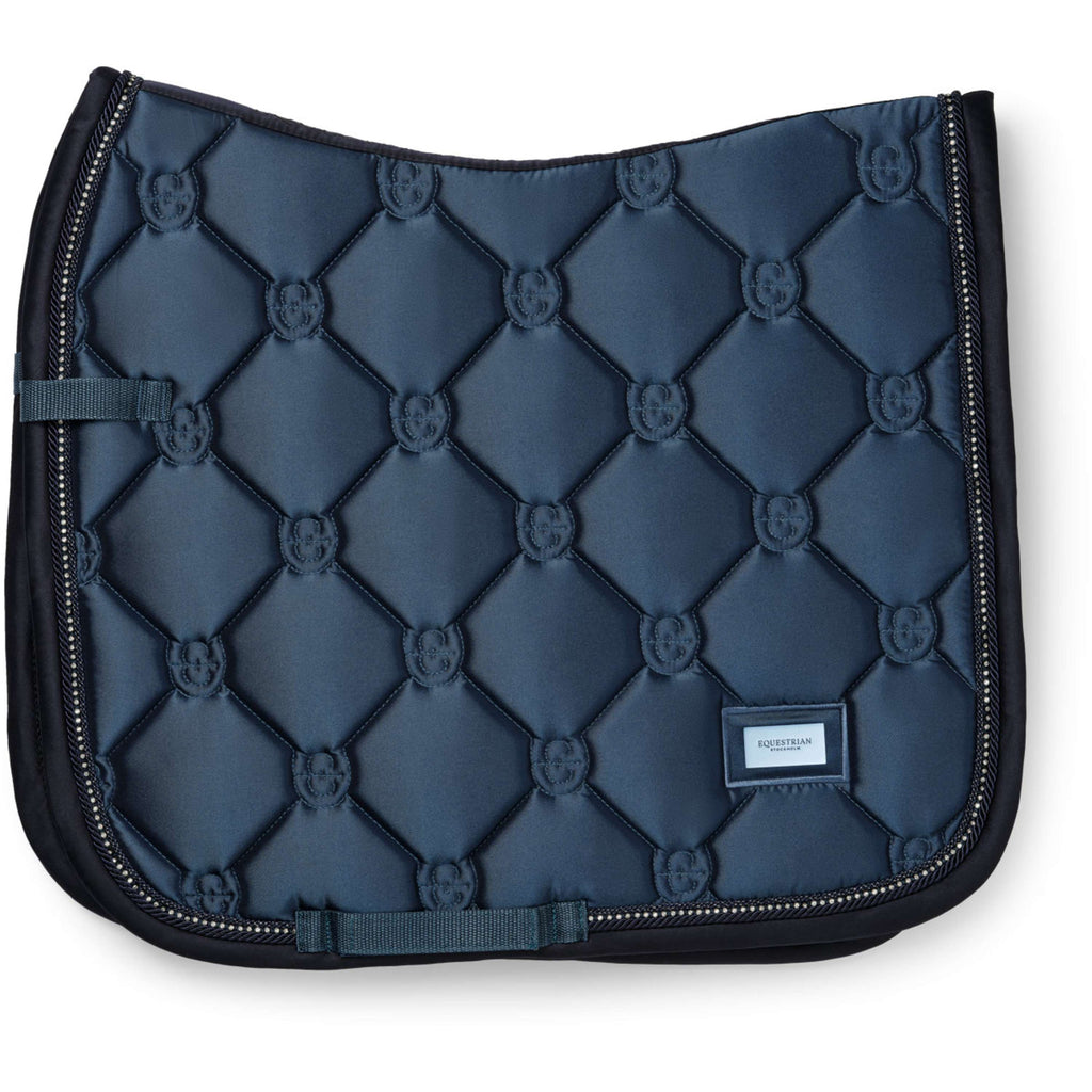 Equestrian Stockholm Saddlepad Crystal Shine Dressage Blue Meadow