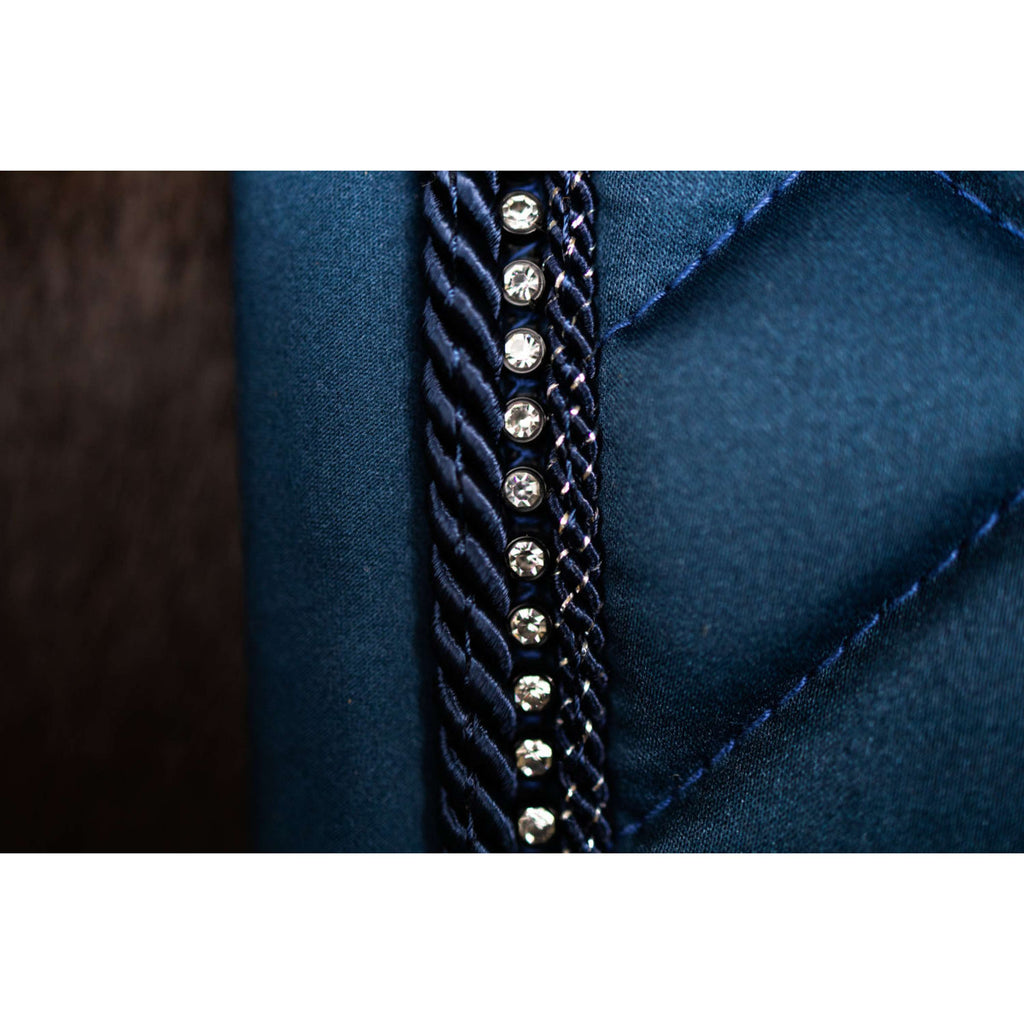 Equestrian Stockholm Saddlepad Crystal Shine Dressage Blue Meadow