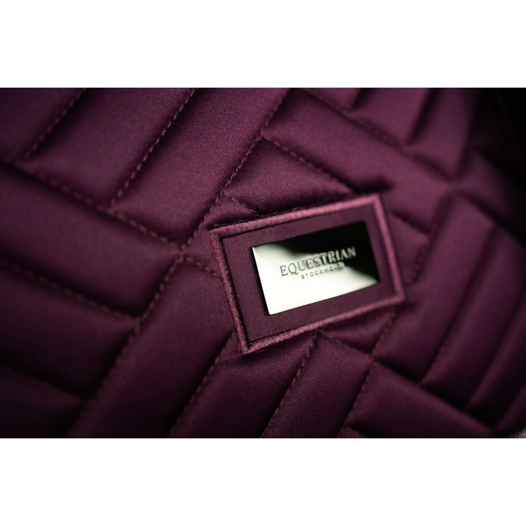 Equestrian Stockholm Saddlepad Crystal Shine Dressage Mauve Wine