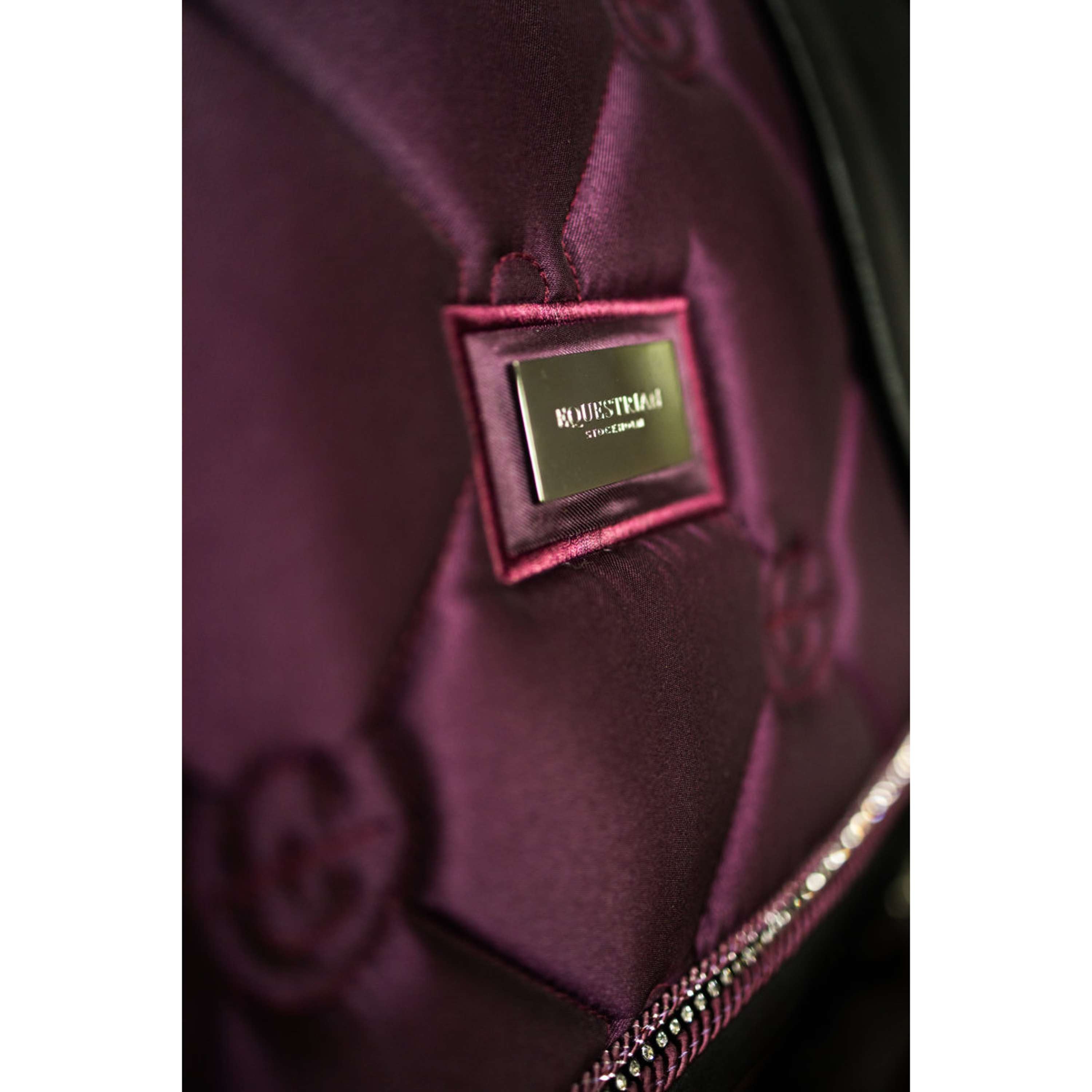 Equestrian Stockholm Saddlepad Crystal Shine Jumping Mauve Wine