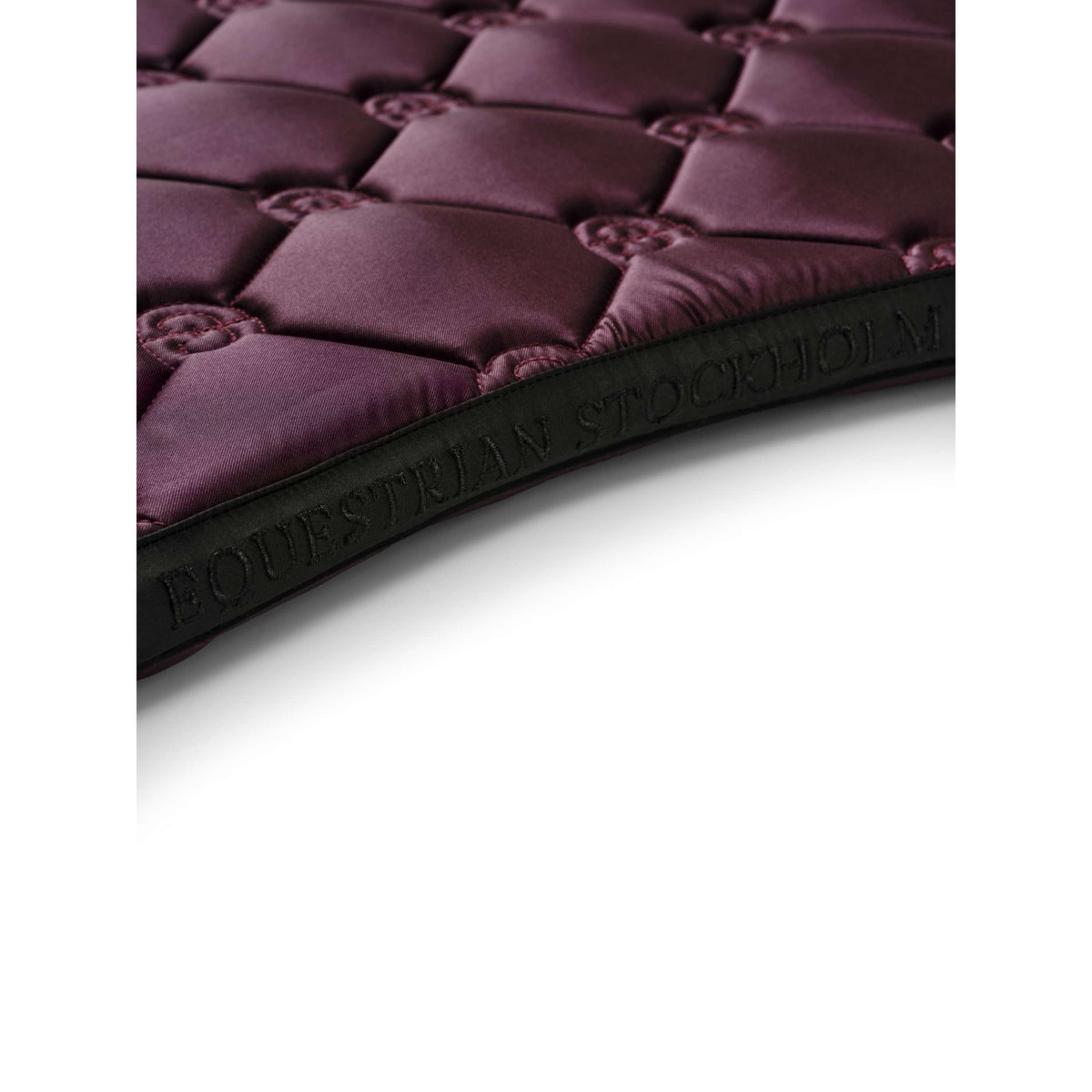 Equestrian Stockholm Saddlepad Crystal Shine Dressage Mauve Wine