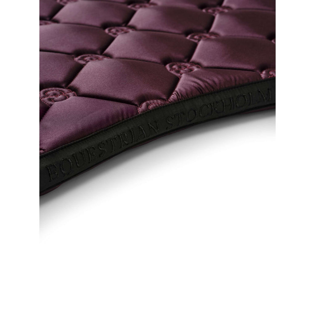 Equestrian Stockholm Saddlepad Crystal Shine Dressage Mauve Wine