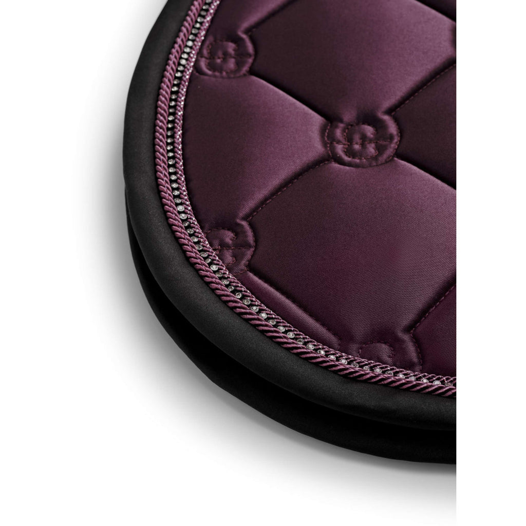Equestrian Stockholm Saddlepad Crystal Shine Jumping Mauve Wine
