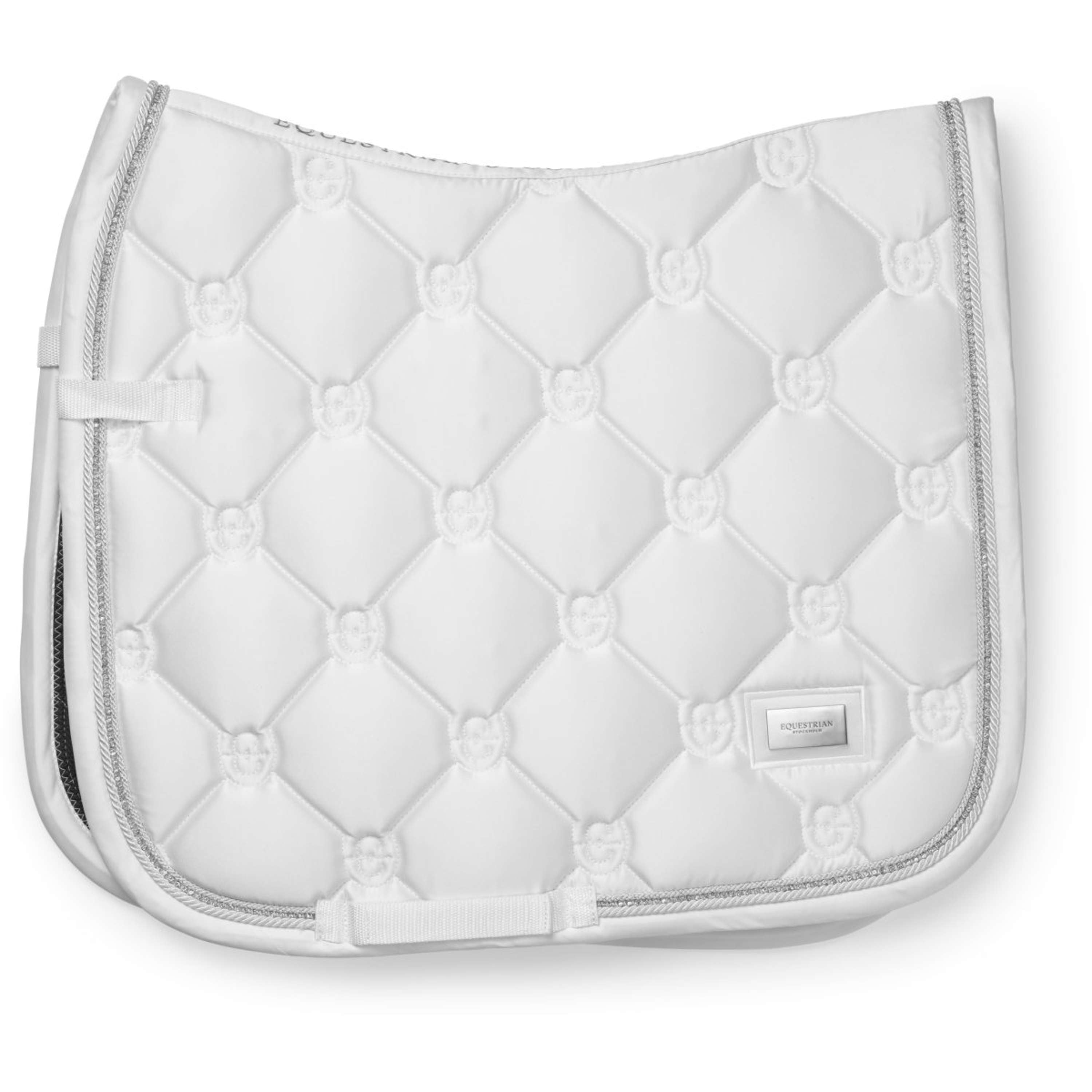 Equestrian Stockholm Saddlepad Crystal Shine Dressage White