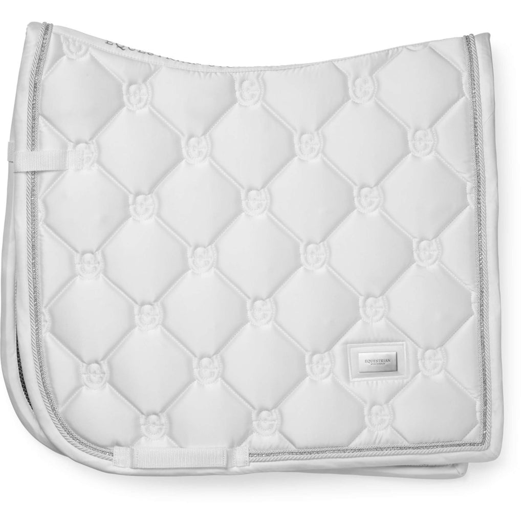 Equestrian Stockholm Saddlepad Crystal Shine Dressage White