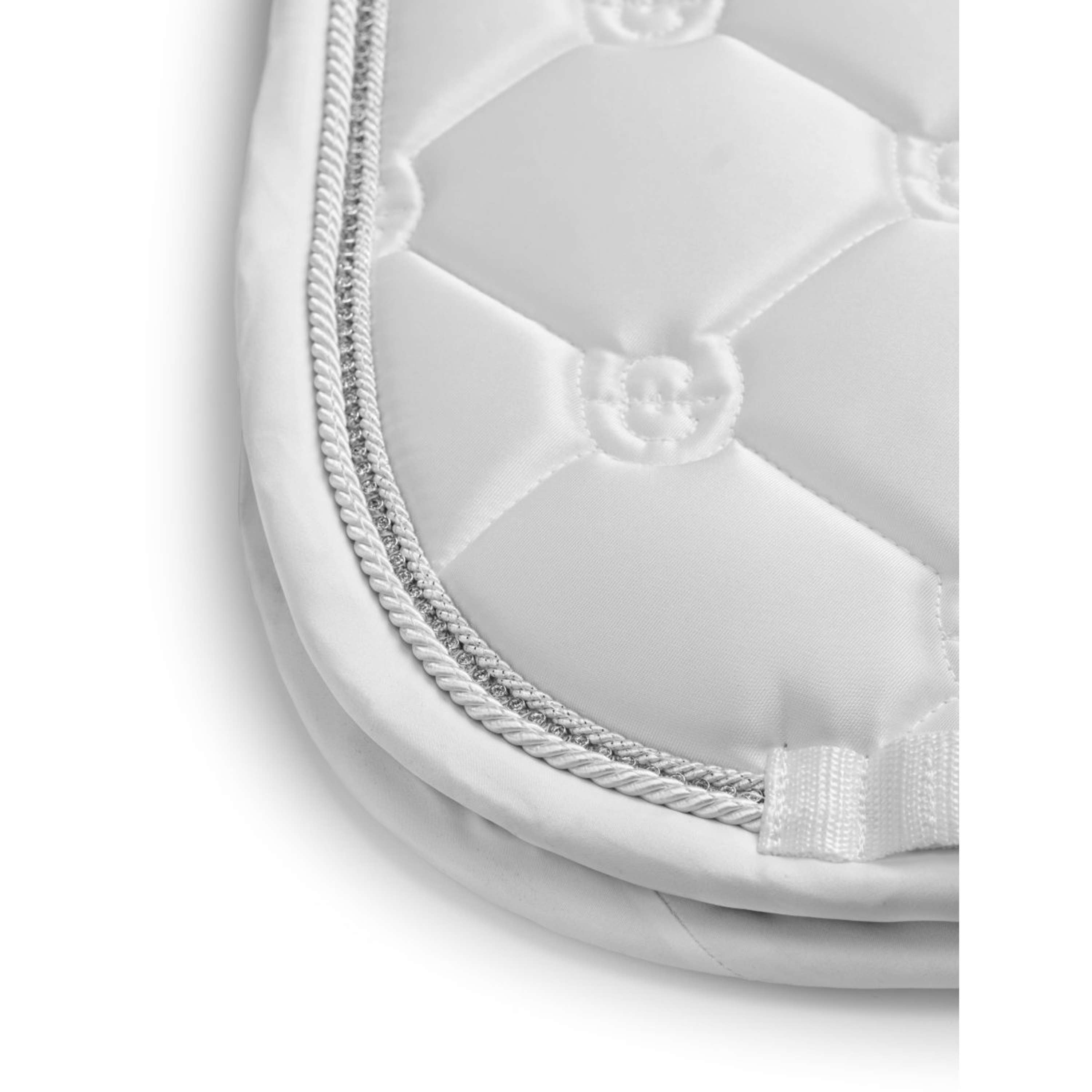 Equestrian Stockholm Saddlepad Crystal Shine Dressage White
