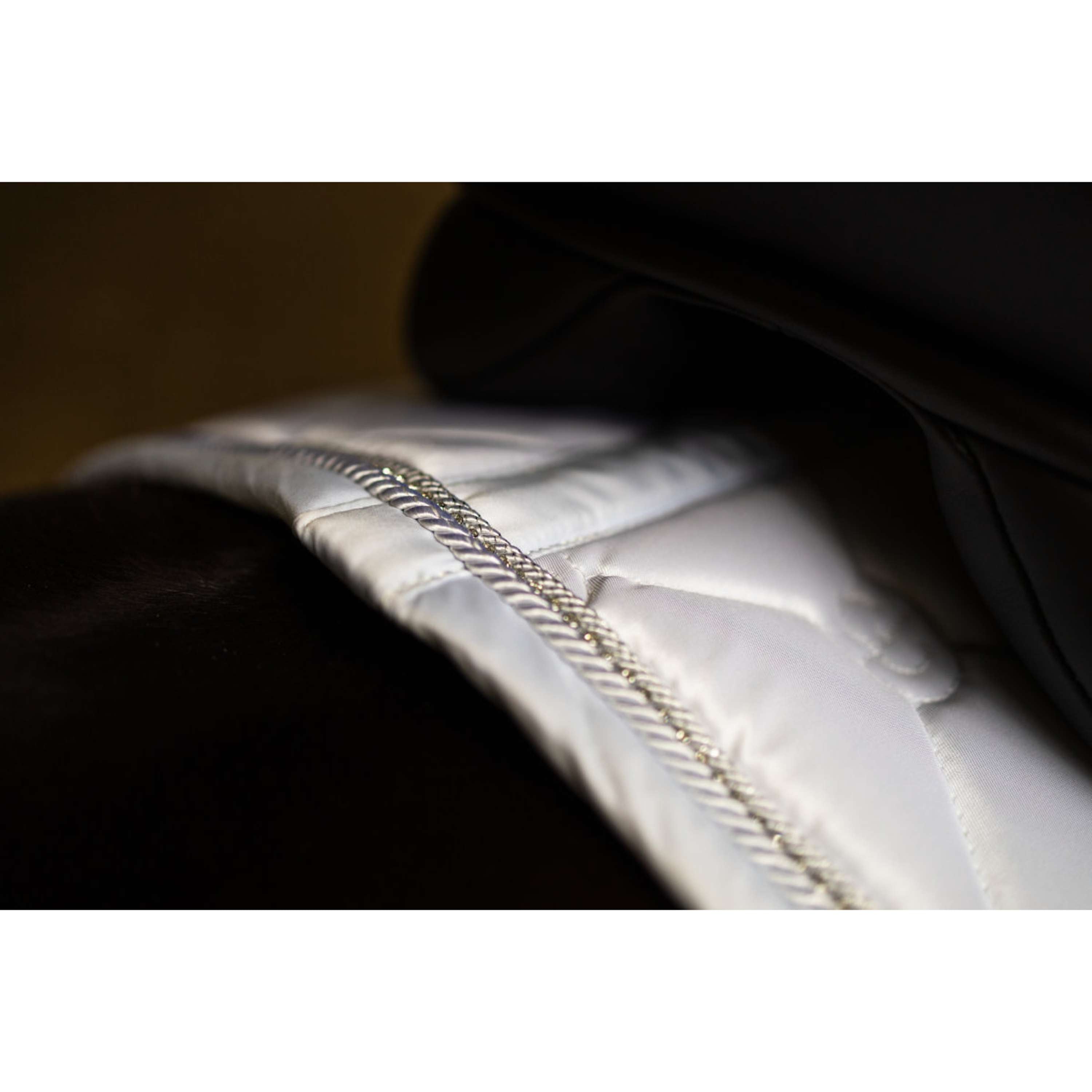 Equestrian Stockholm Saddlepad Crystal Shine Dressage White