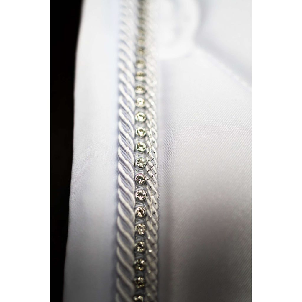 Equestrian Stockholm Saddlepad Crystal Shine Dressage White