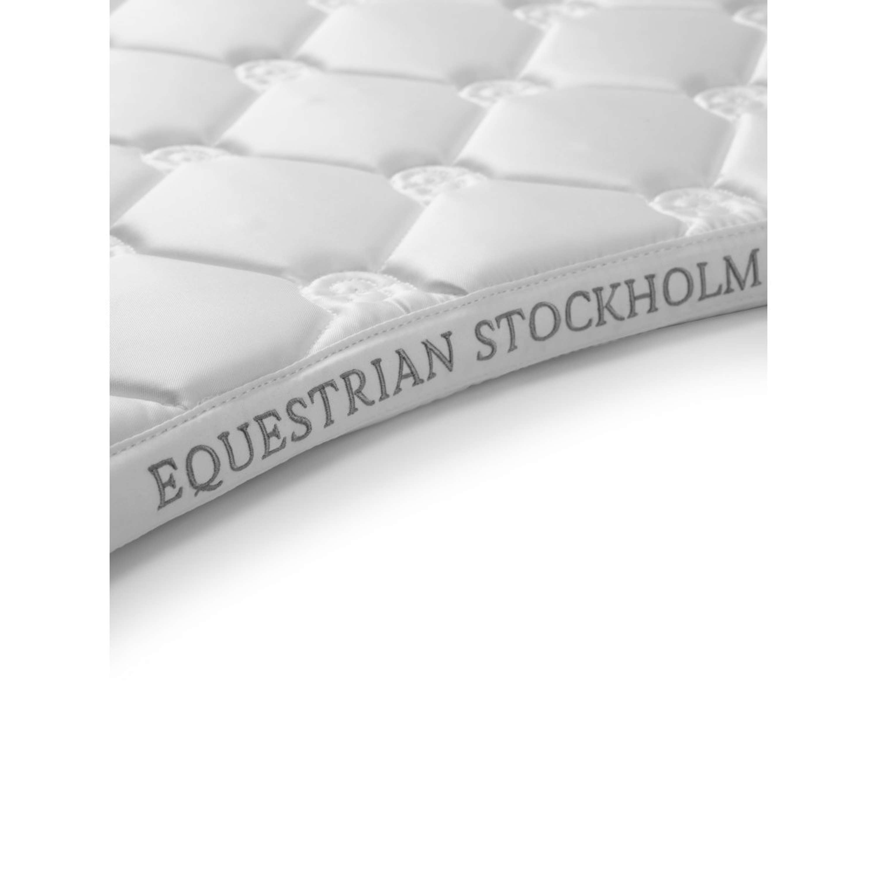 Equestrian Stockholm Saddlepad Crystal Shine Jumping White