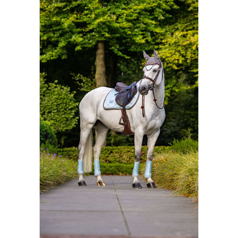 Equestrian Stockholm Ear Bonnet Ice Blue