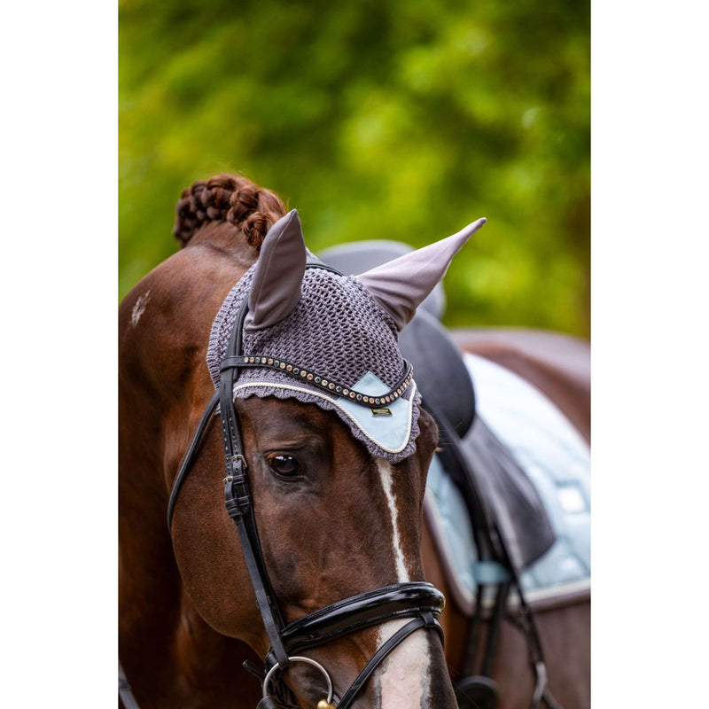 Equestrian Stockholm Ear Bonnet Ice Blue