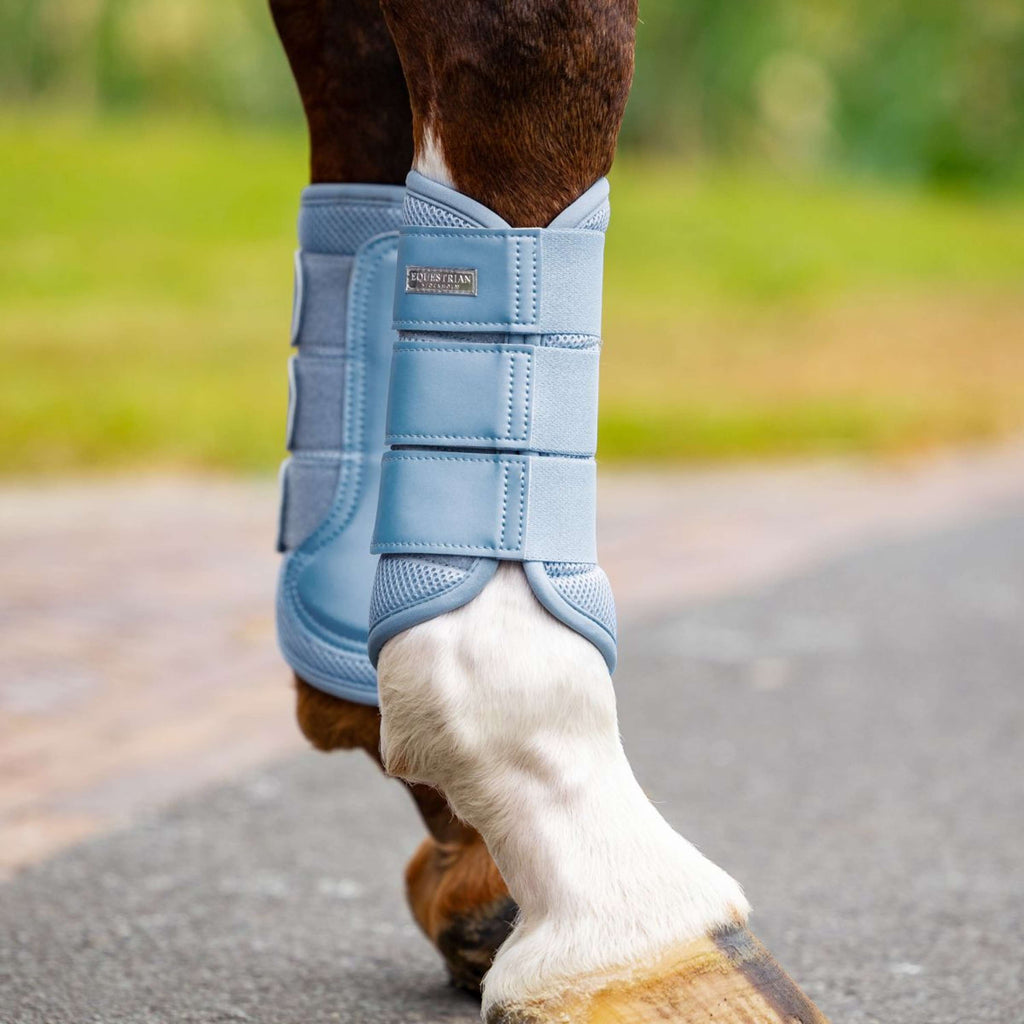 Equestrian Stockholm Leg Protectors Classic Mesh Midsummer Blue