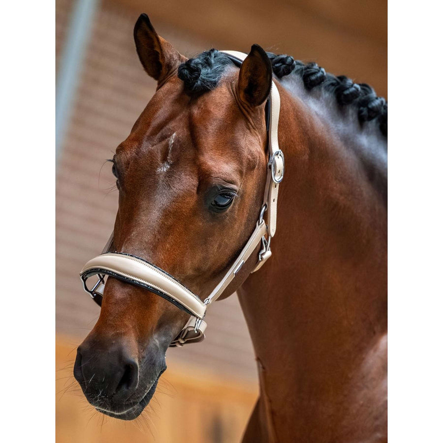 Equestrian Stockholm Halter Glimmer Leather Anatomic Sand