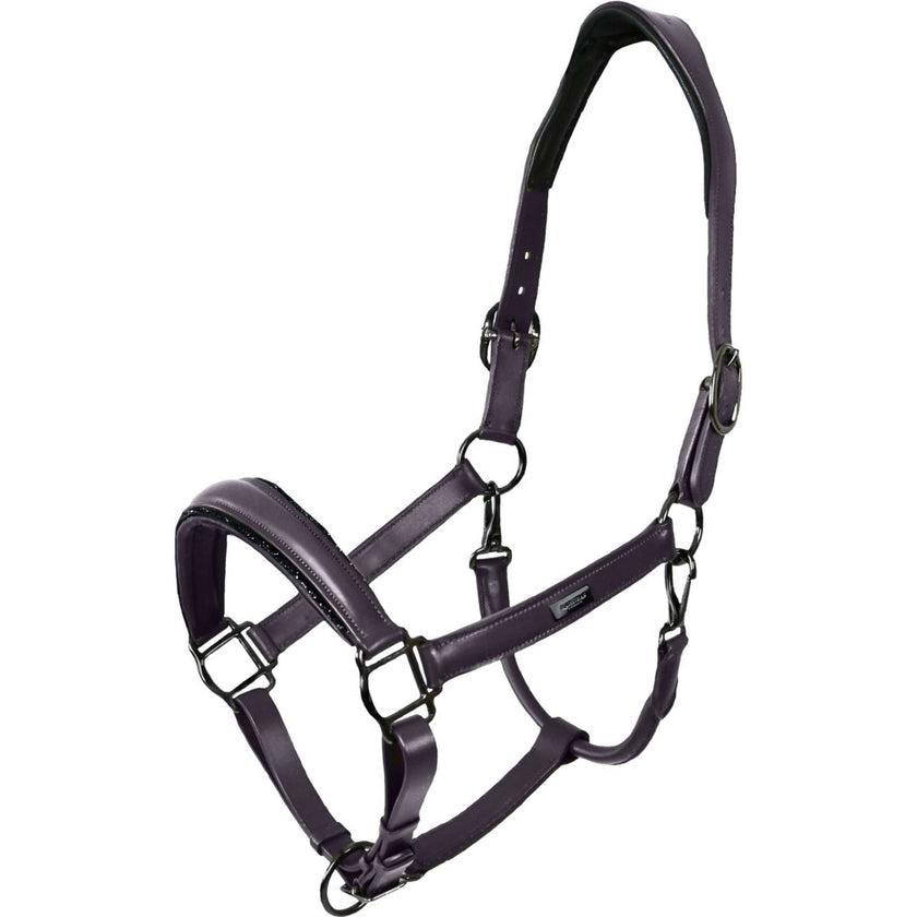 Equestrian Stockholm Halter Glimmer Leather Anatomic Dark Violet Equestrian Stockholm Halter Glimmer Leather Anatomic Dark Violet