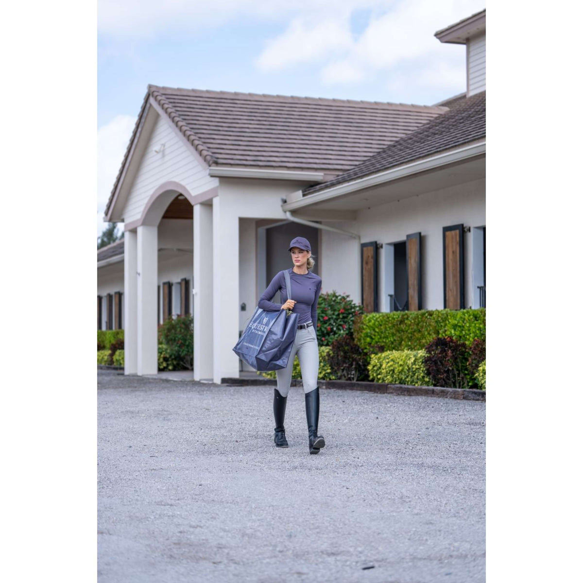 Equestrian Stockholm Stable Bag Dark Violet