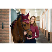Equestrian Stockholm Ear Bonnet Bordeaux