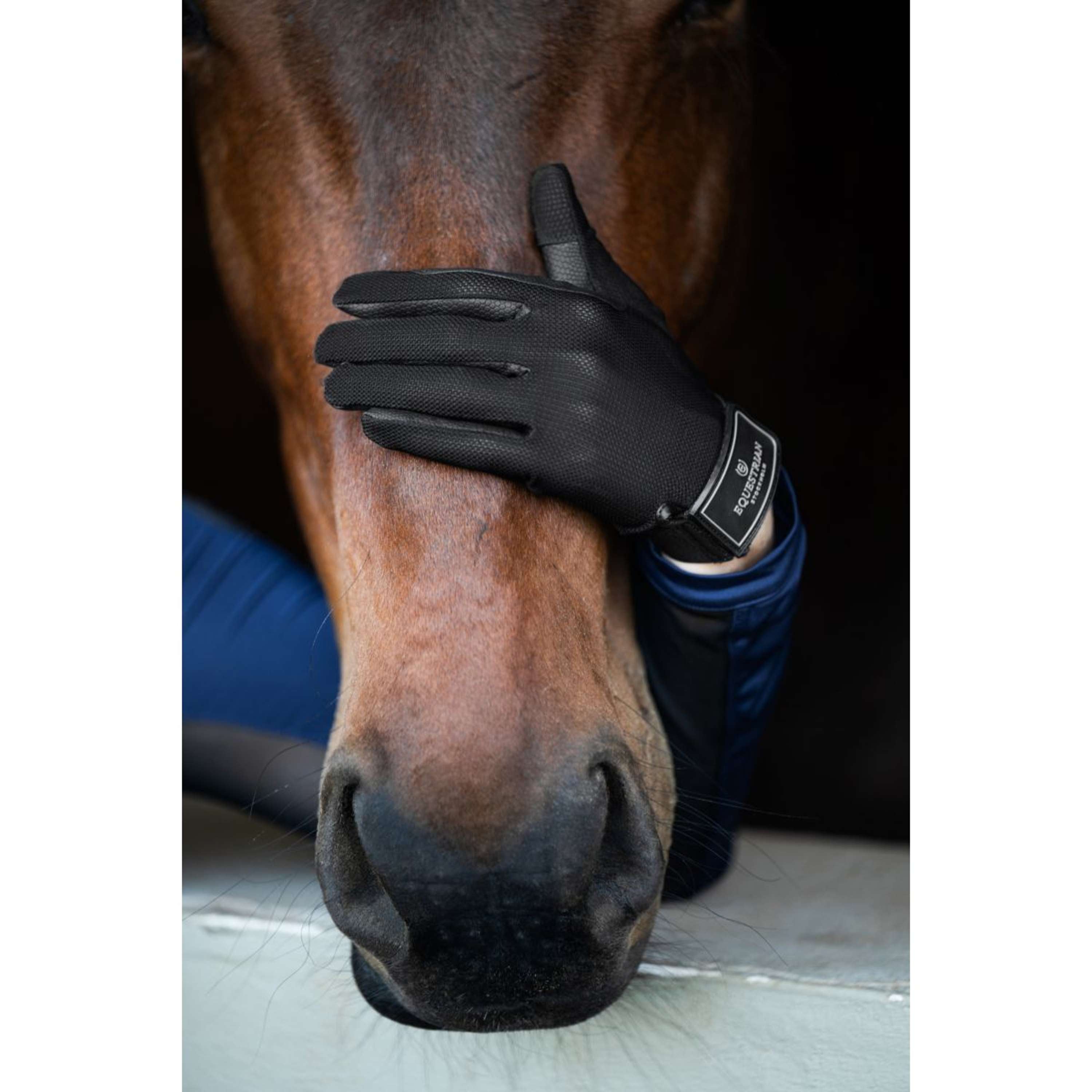 Equestrian Stockholm Riding Gloves Summer Black Edition