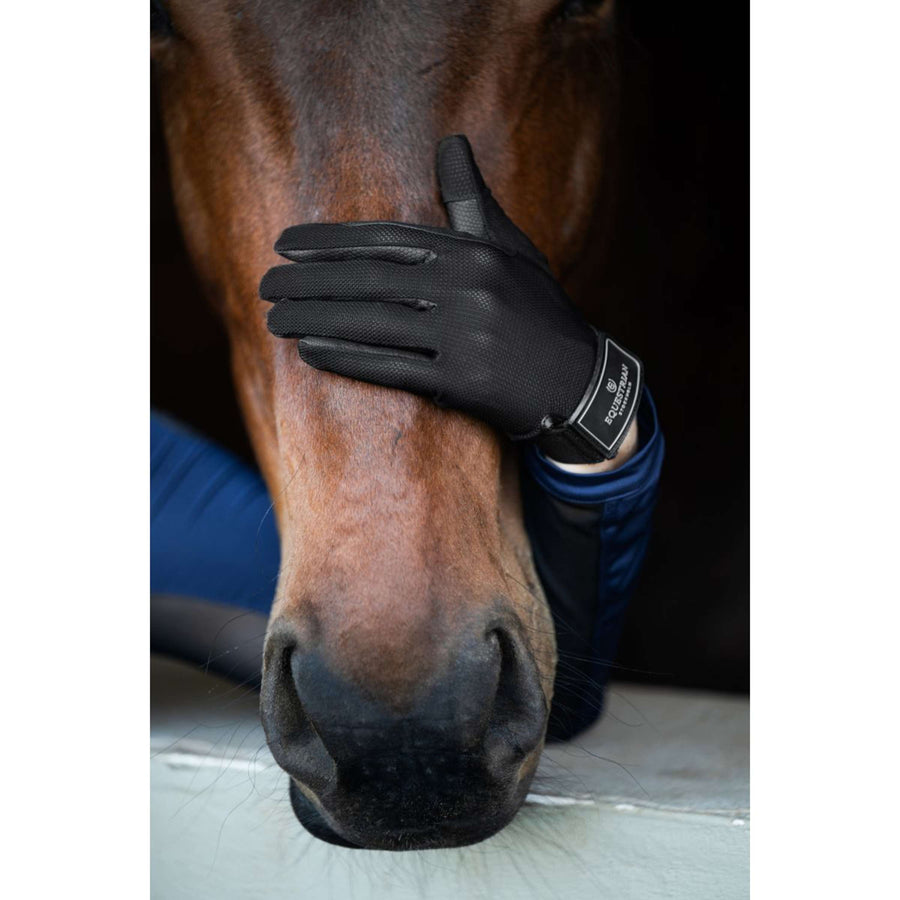 Equestrian Stockholm Riding Gloves Summer Black Edition