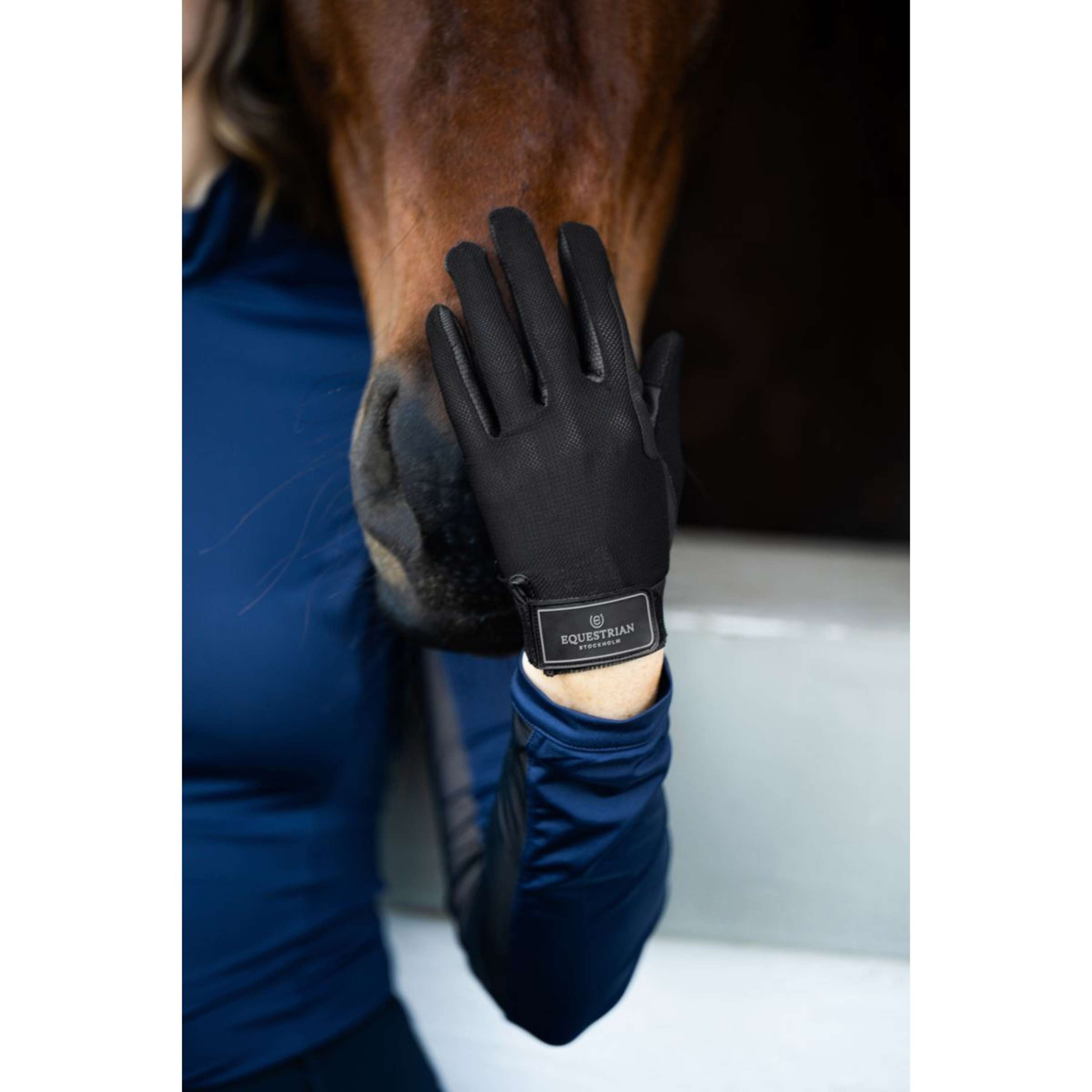 Equestrian Stockholm Riding Gloves Summer Black Edition