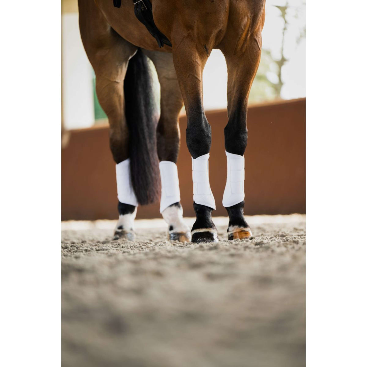 Equestrian Stockholm Leg Protectors Classic Mesh White Silver