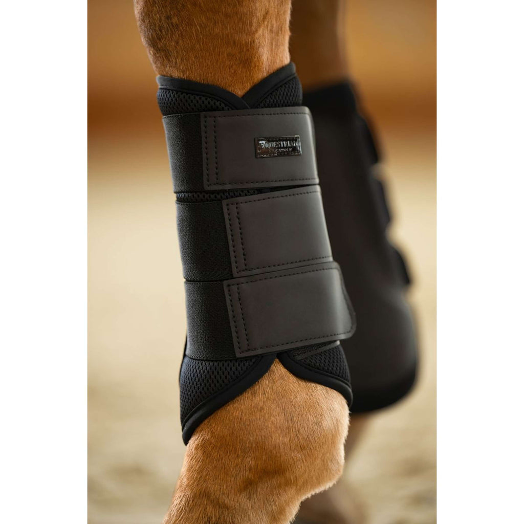 Equestrian Stockholm Leg Protectors Classic Mesh All Black