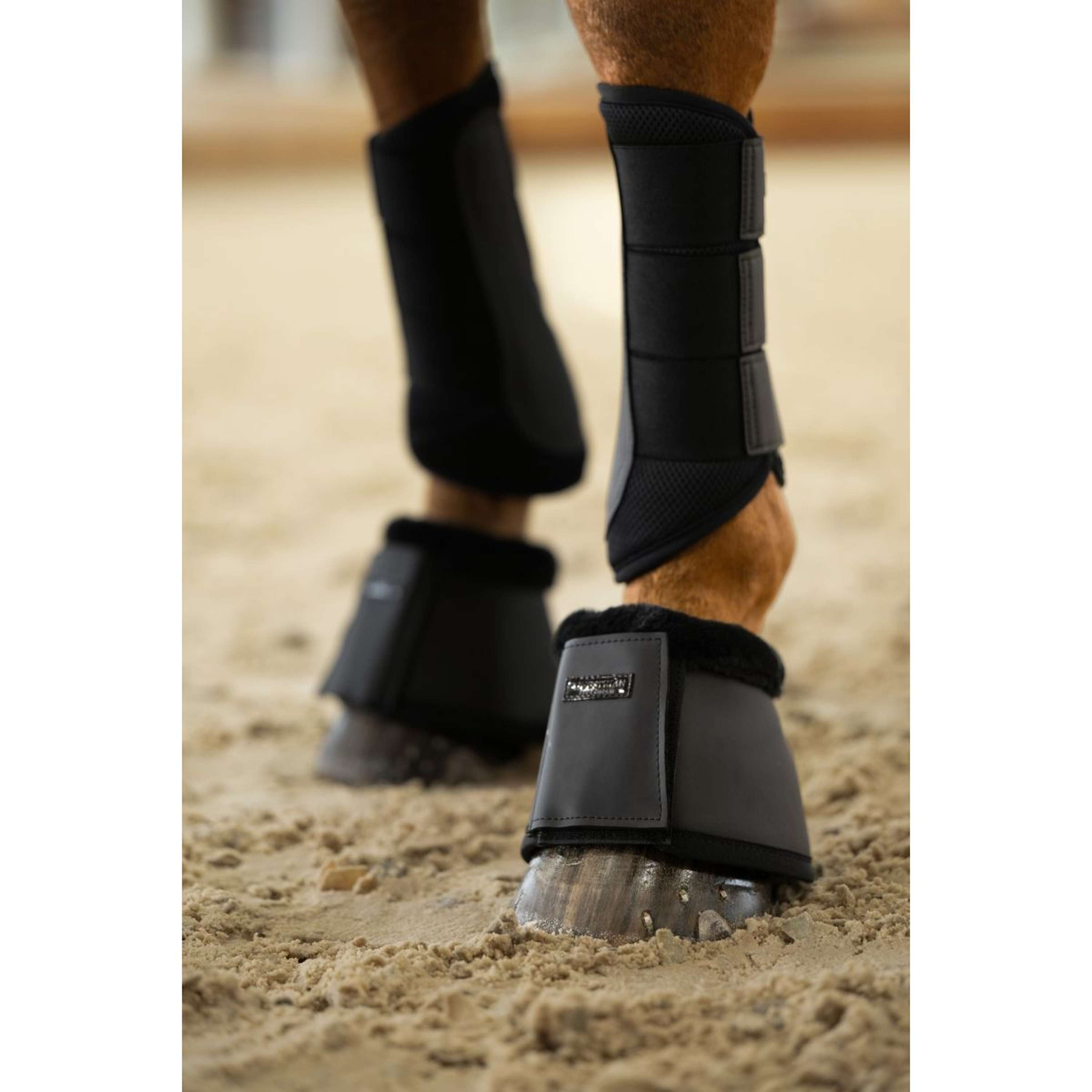 Equestrian Stockholm Bell Boots All Black