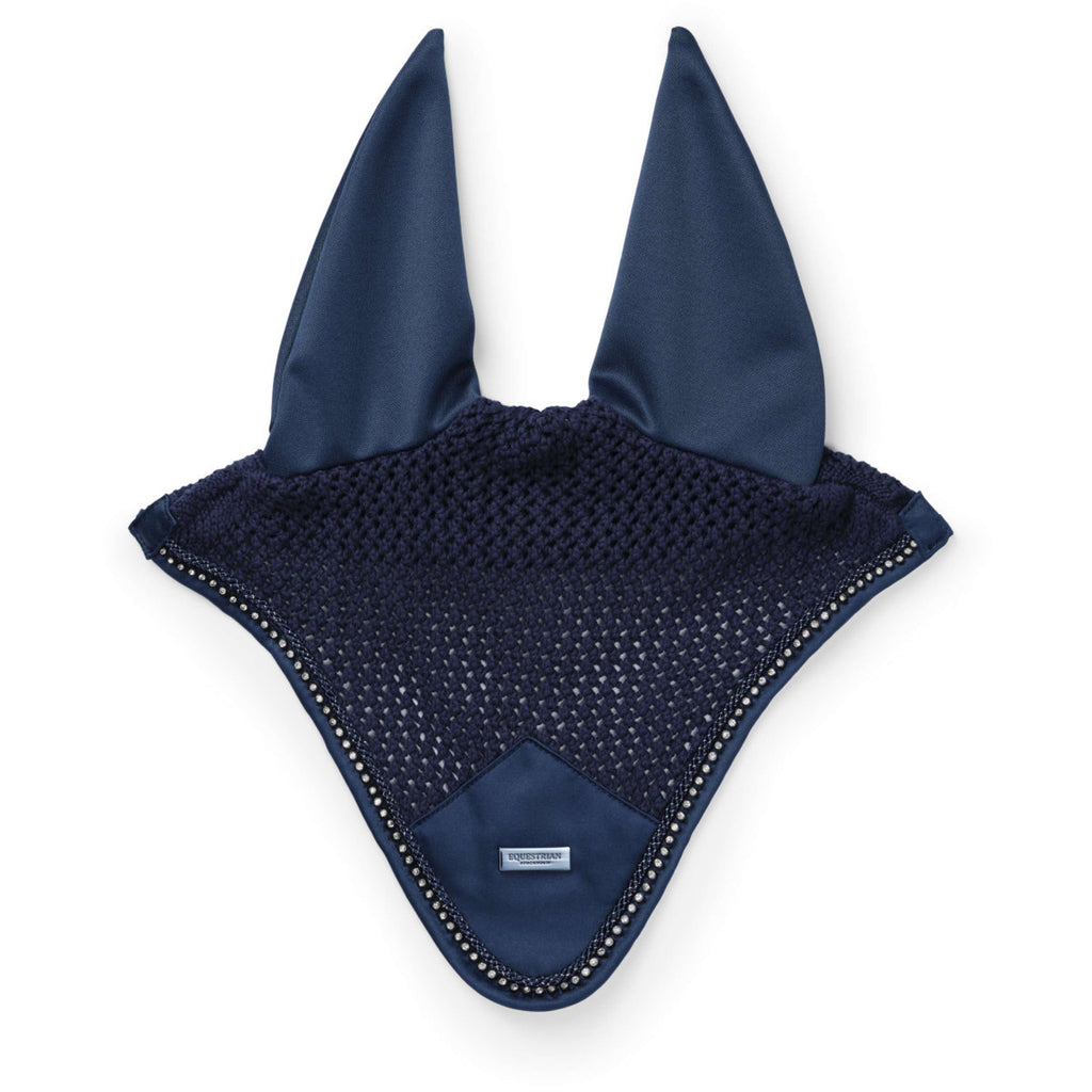 Equestrian Stockholm Ear Bonnet Modern Blue Meadow