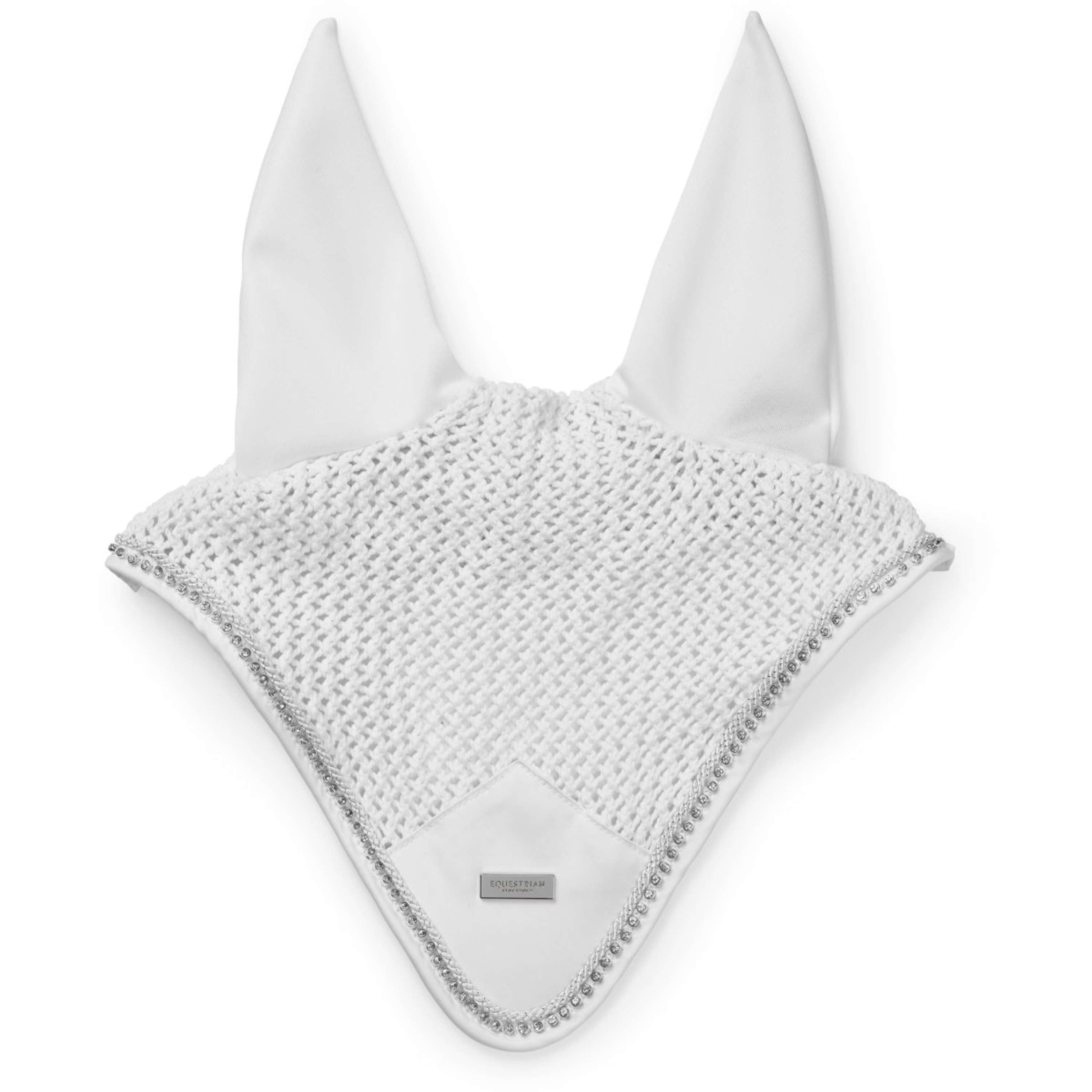 Equestrian Stockholm Ear Bonnet Modern White