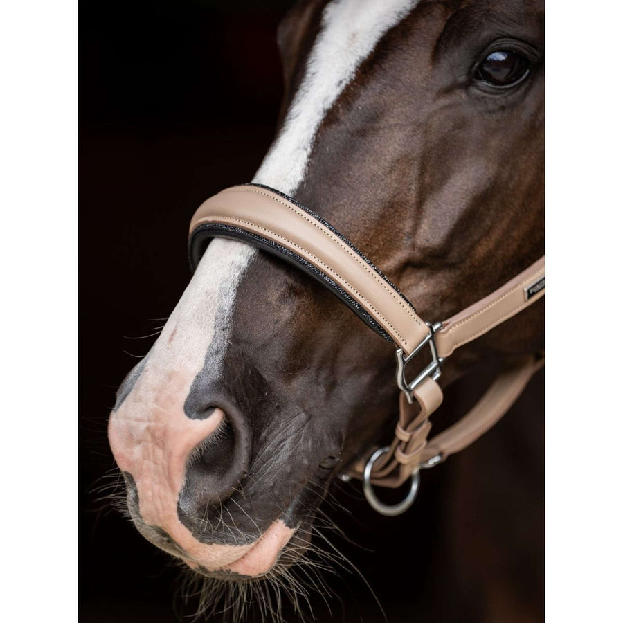 Equestrian Stockholm Halter Glimmer Leather Anatomic Sand
