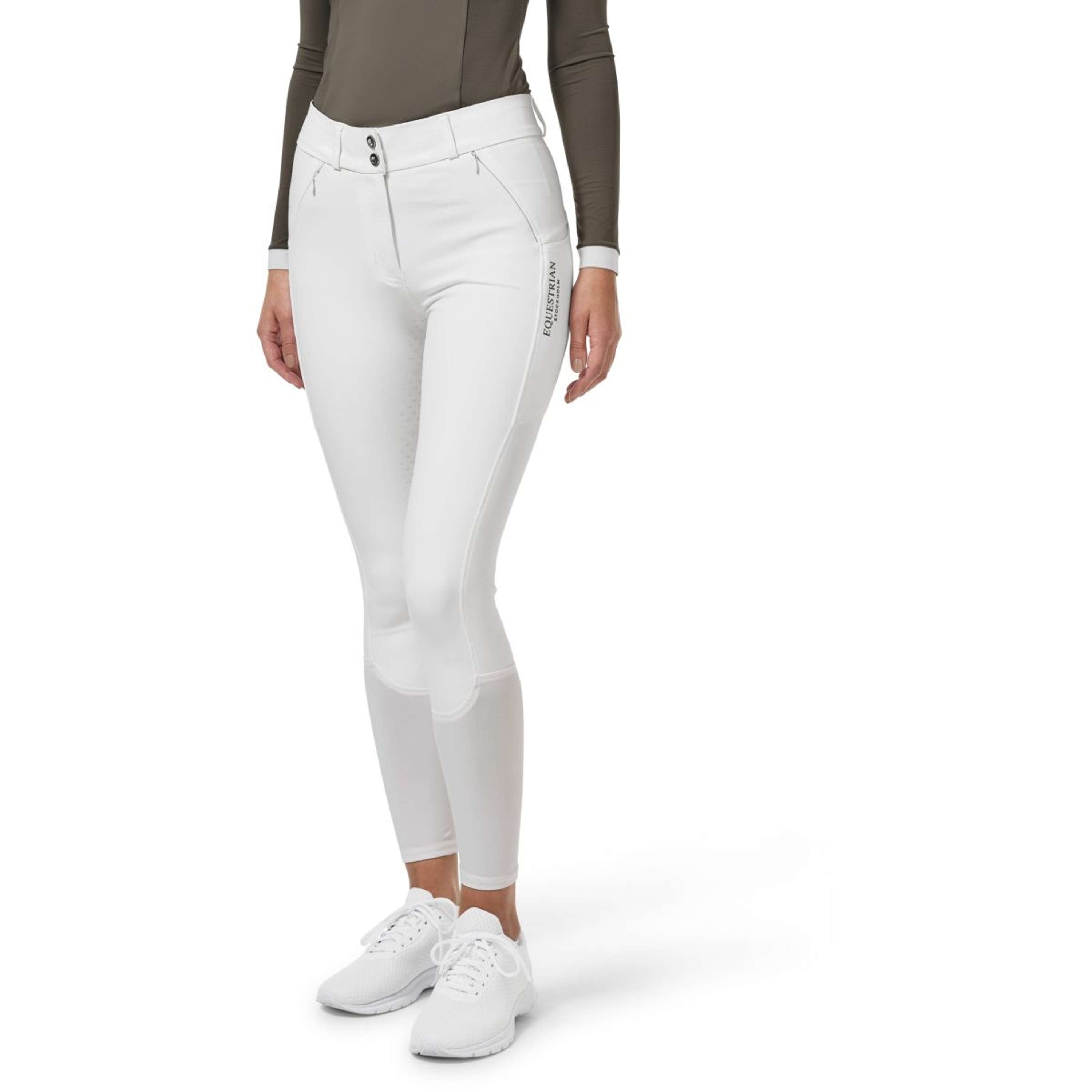 Equestrian Stockholm Breeches Elite Dressage White