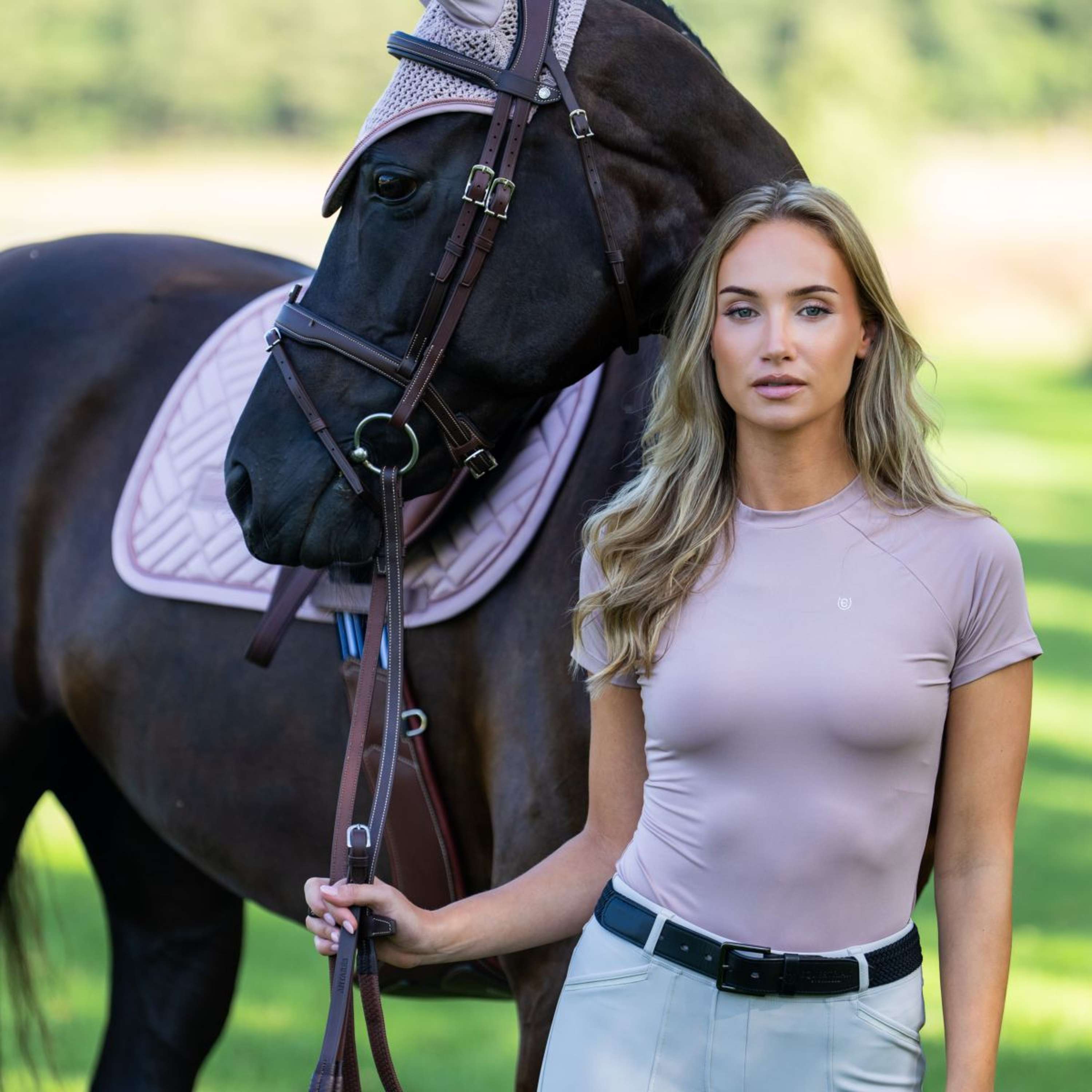 Equestrian Stockholm Shirt Dynamic Short Sleeve Midsummer Blush