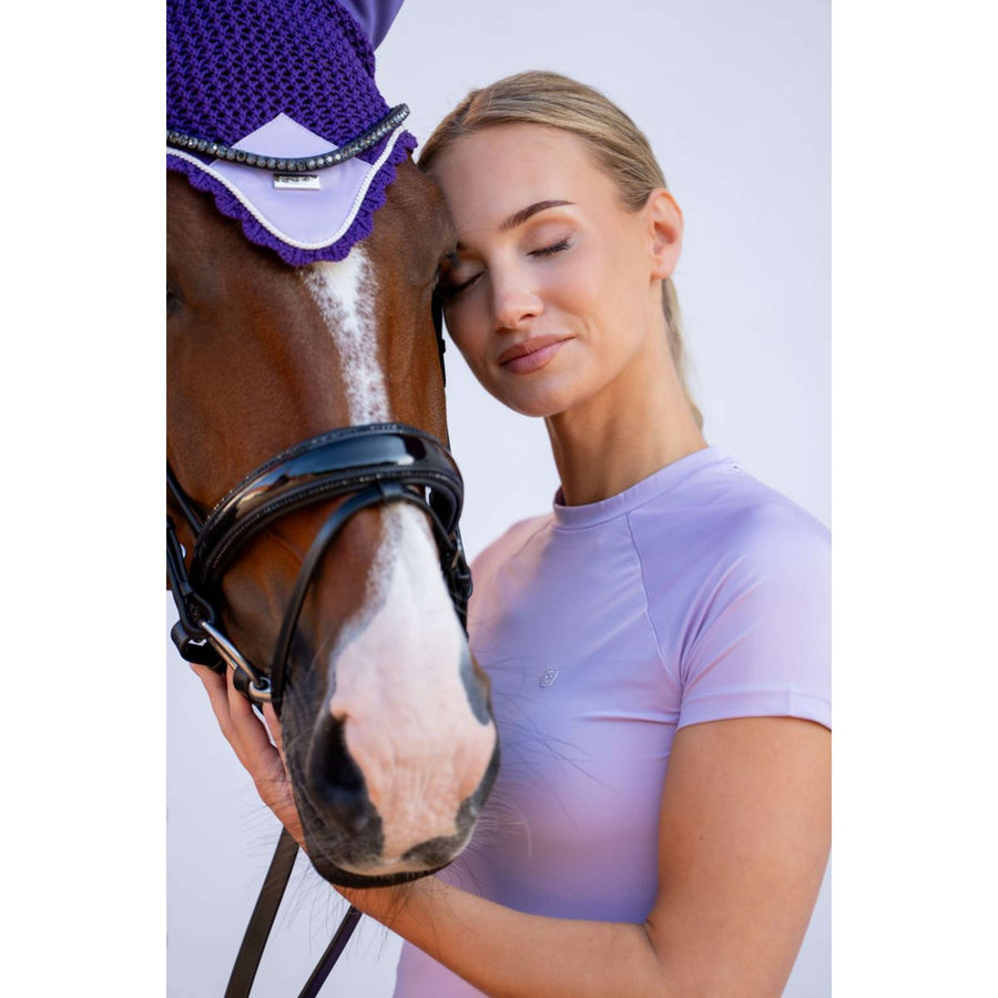 Equestrian Stockholm Ear Bonnet Lavender