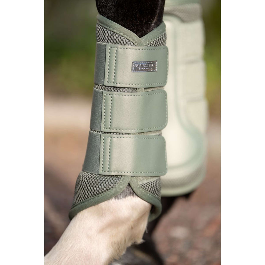 Equestrian Stockholm Leg Protectors Classic Mesh Pistachio White