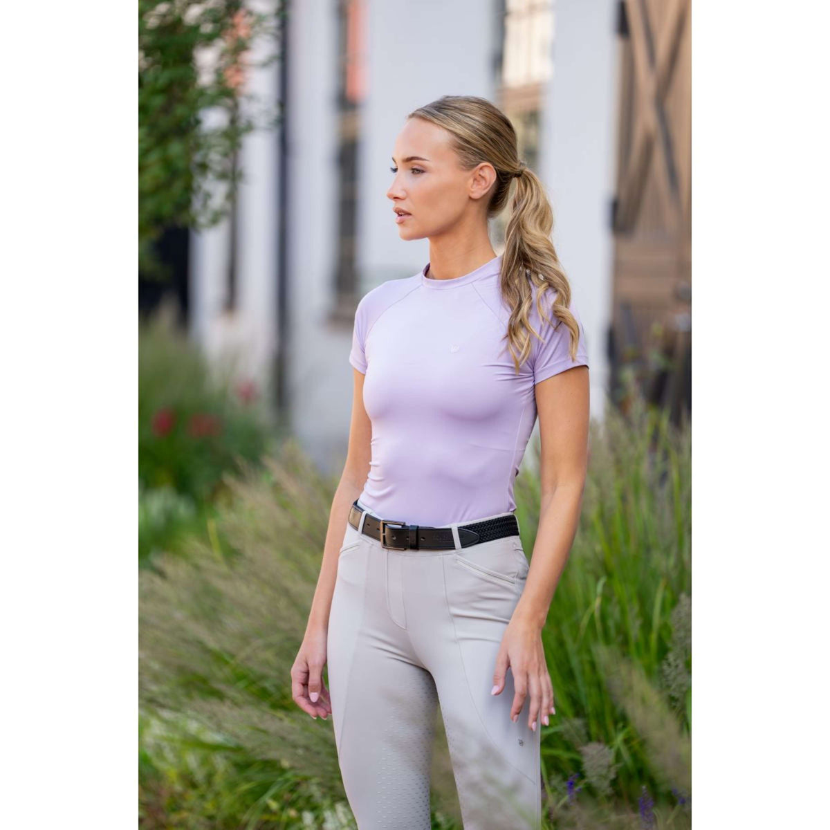 Equestrian Stockholm Shirt Dynamic Short Sleeve Lavender