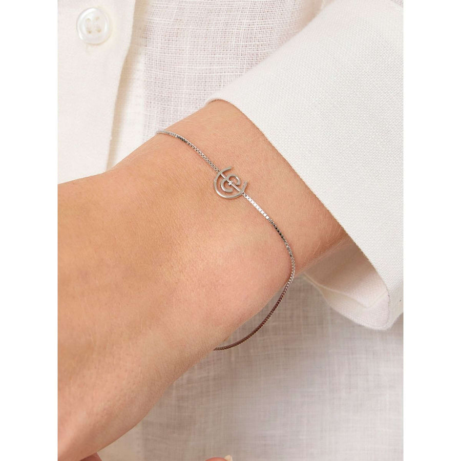Equestrian Stockholm Bracalet Logo Silver