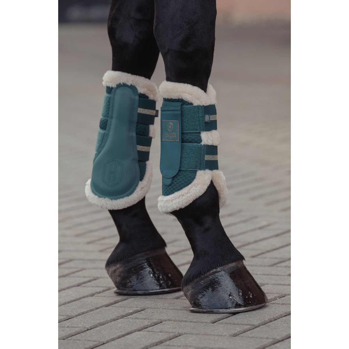 Eskadron Dressage BootsHeritage Mesh Faux Fur Vintage Green