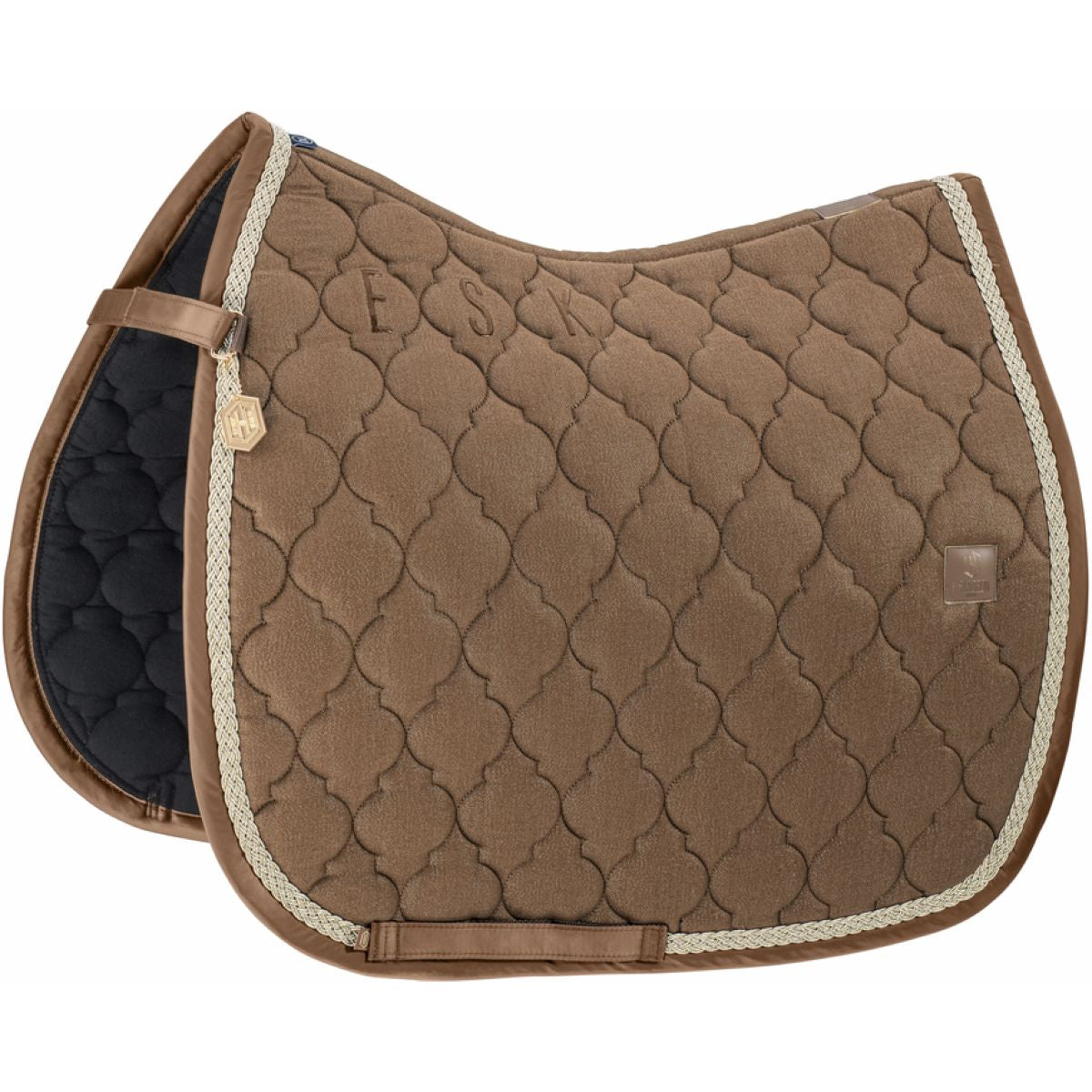 Eskadron SaddlepadHeritage Cotton Glitter Dressage Almond