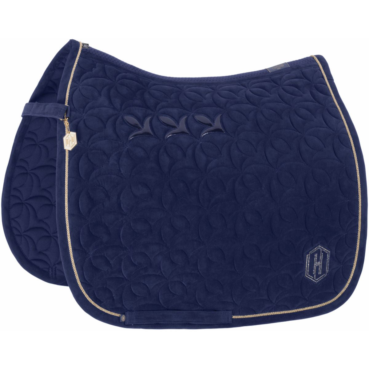 Eskadron SaddlepadHeritage Velour Emblem Dressage True Blue