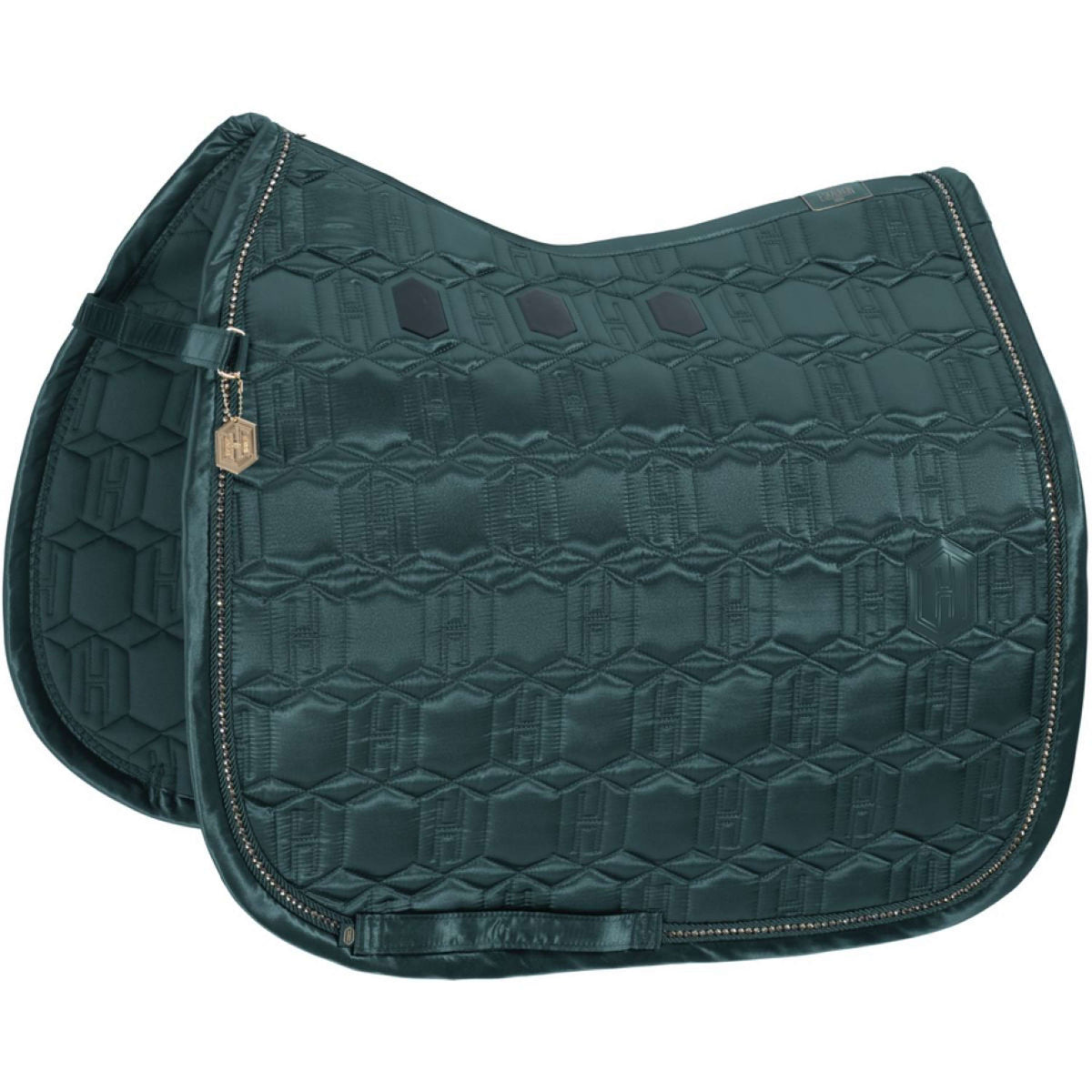 Eskadron SaddlepadHeritage Satin Crystal Dressage Vintage Green