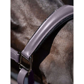 Equestrian Stockholm Halter Glimmer Leather Anatomic Dark Violet