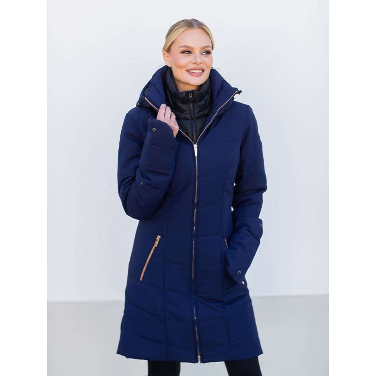 Equestrian Stockholm Winter Coat Denali Lagoon Blush