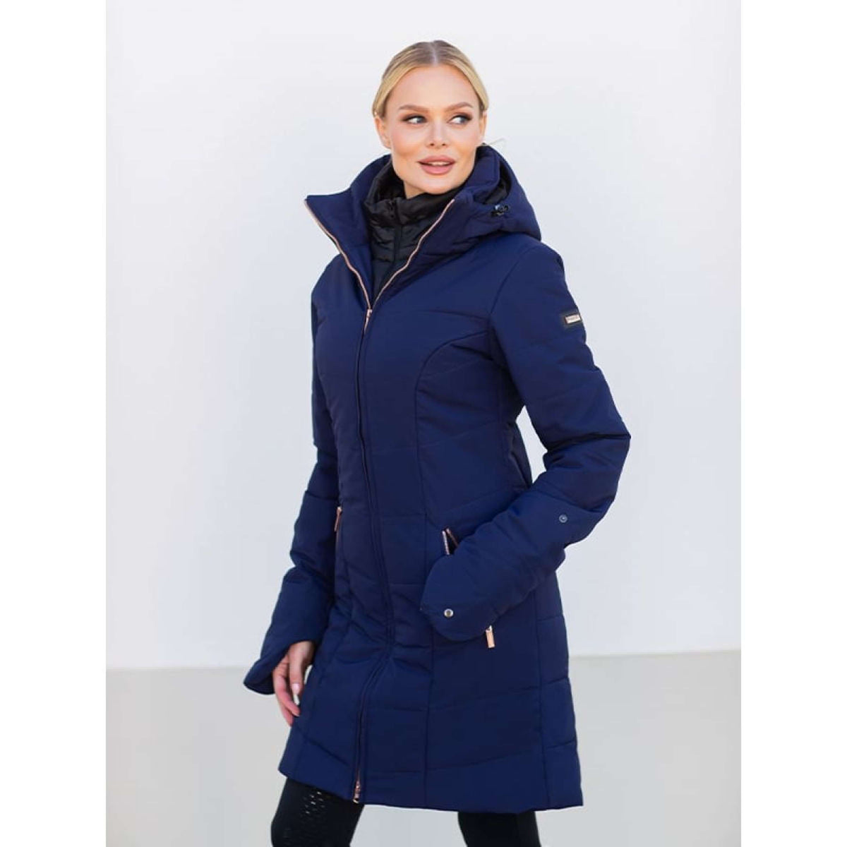 Equestrian Stockholm Winter Coat Denali Lagoon Blush