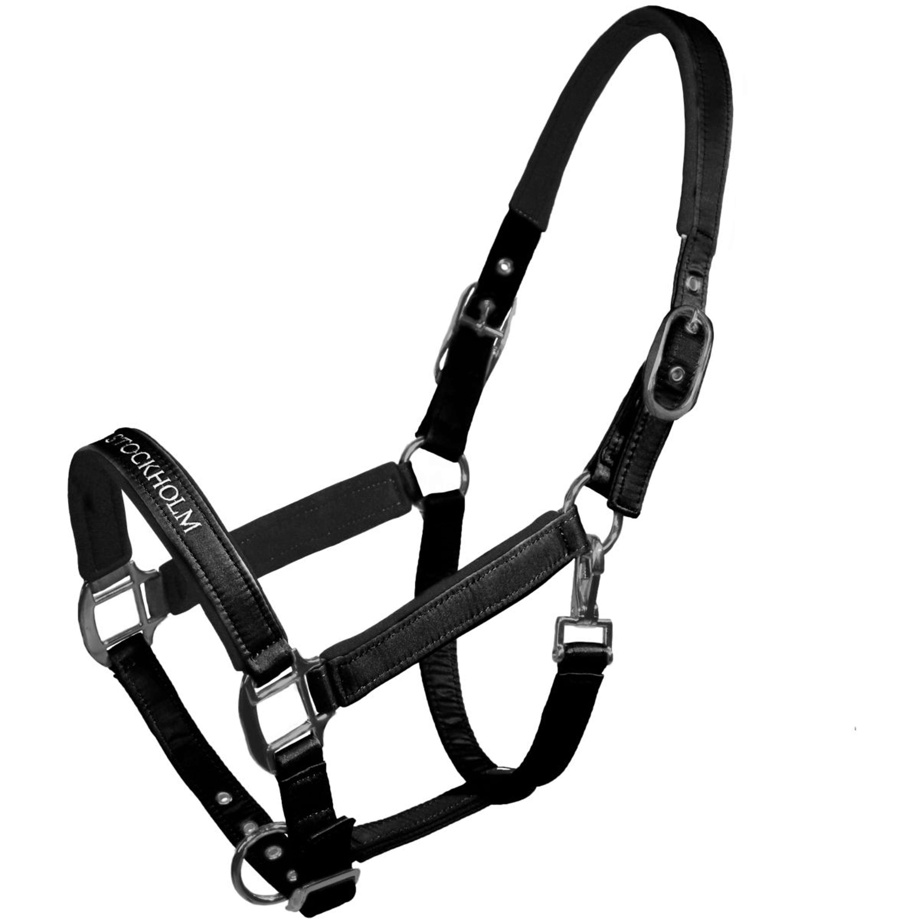 Equestrian Stockholm Halter Line Black