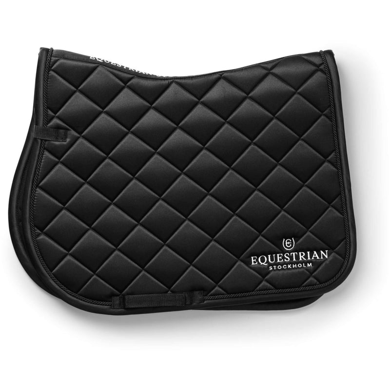 Equestrian Stockholm Saddlepad Line Jumping Black